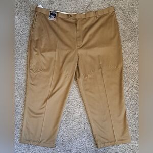 NWT Roundtree & Yorke Big and Tall Men's Pants Khaki/Tan Size 50x32